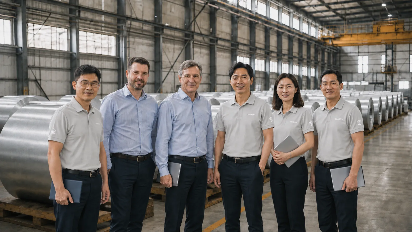 business partners marking a long-term steel supply relationship